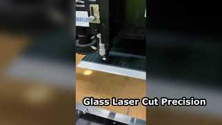 Pemotongan laser kaca Kaca hitam 4 mm dipotong laser berbentuk persegi