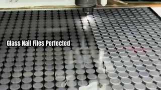 Kikir kuku, pemotongan laser kaca