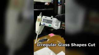 Pemotongan laser kaca safir 3mm untuk bentuk tidak beraturan