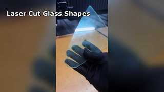 Kaca hijau 4mm F memotong bentuk tidak beraturan