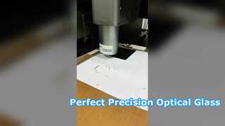 Kaca optik berlapis melingkar yang dipotong laser