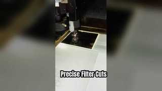 Pemotongan laser filter berlapis 2mm persegi
