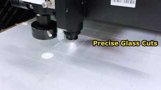 Pemotongan kaca putih film buram satu sisi 1mm melingkar