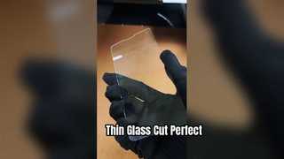 Pemotongan laser kaca penutup ponsel ultra-tipis 0,7 mm